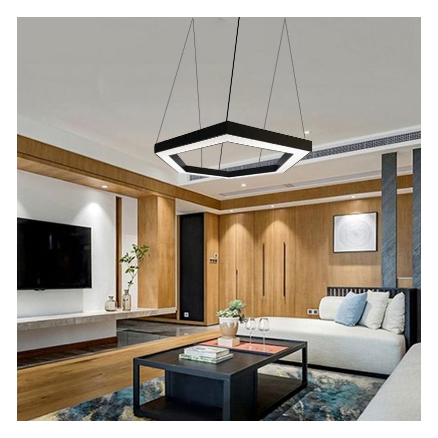 LED Lestenec na vrvici LED/50W/230V 4000K pr. 100 cm