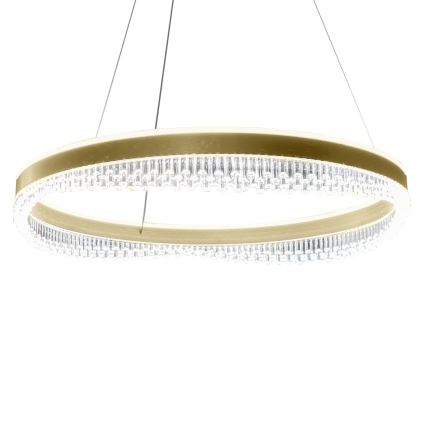 LED Lestenec na vrvici LED/52W/230V pr. 60 cm zlata