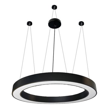 LED Lestenec na vrvici LED/60W/230V 4000K pr. 120 cm črna