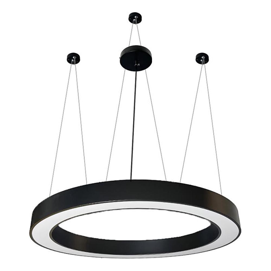 LED Lestenec na vrvici LED/60W/230V 4000K pr. 120 cm črna