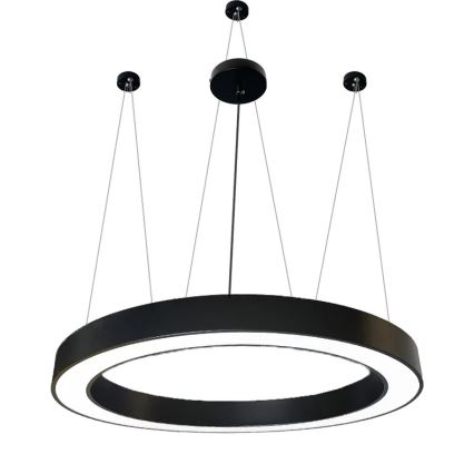 LED Lestenec na vrvici LED/60W/230V 4000K pr. 120 cm črna