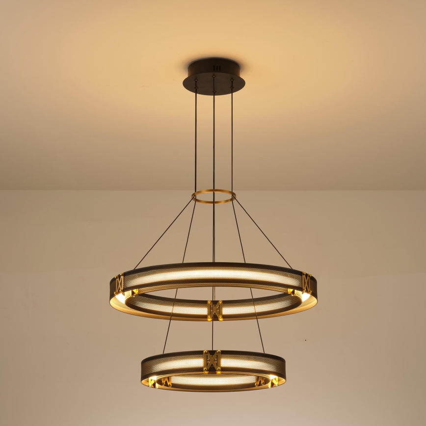 LED Lestenec na vrvici LED/62W/230V 3000K 62x120 cm