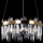 LED Lestenec na vrvici LED/62W/230V pr. 50 cm zlata