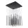 LED Lestenec na vrvici LED/72W/230V 3000K