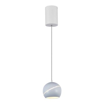 LED Lestenec na vrvici LED/8,5W/230V 3000K bela