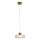 LED Lestenec na vrvici LED/8W/230V 3000K zlata/prozorna pr. 20 cm