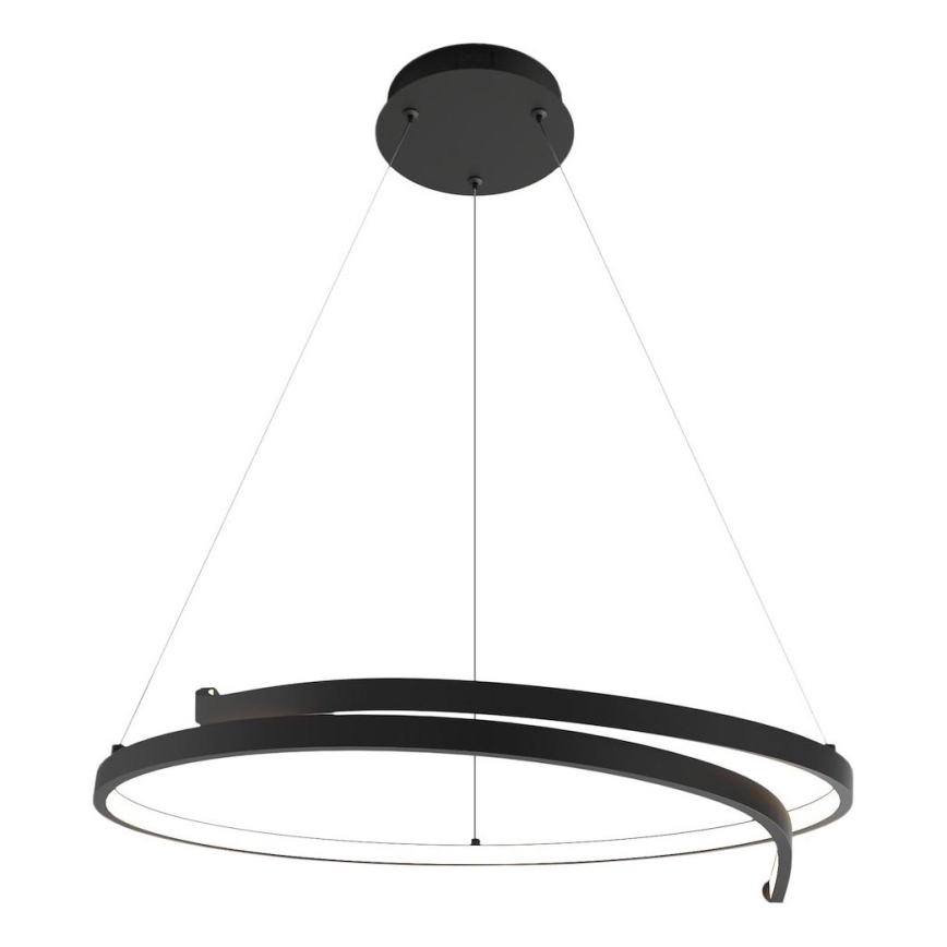 LED Lestenec na vrvici LORENZO LED/35W/230V črna
