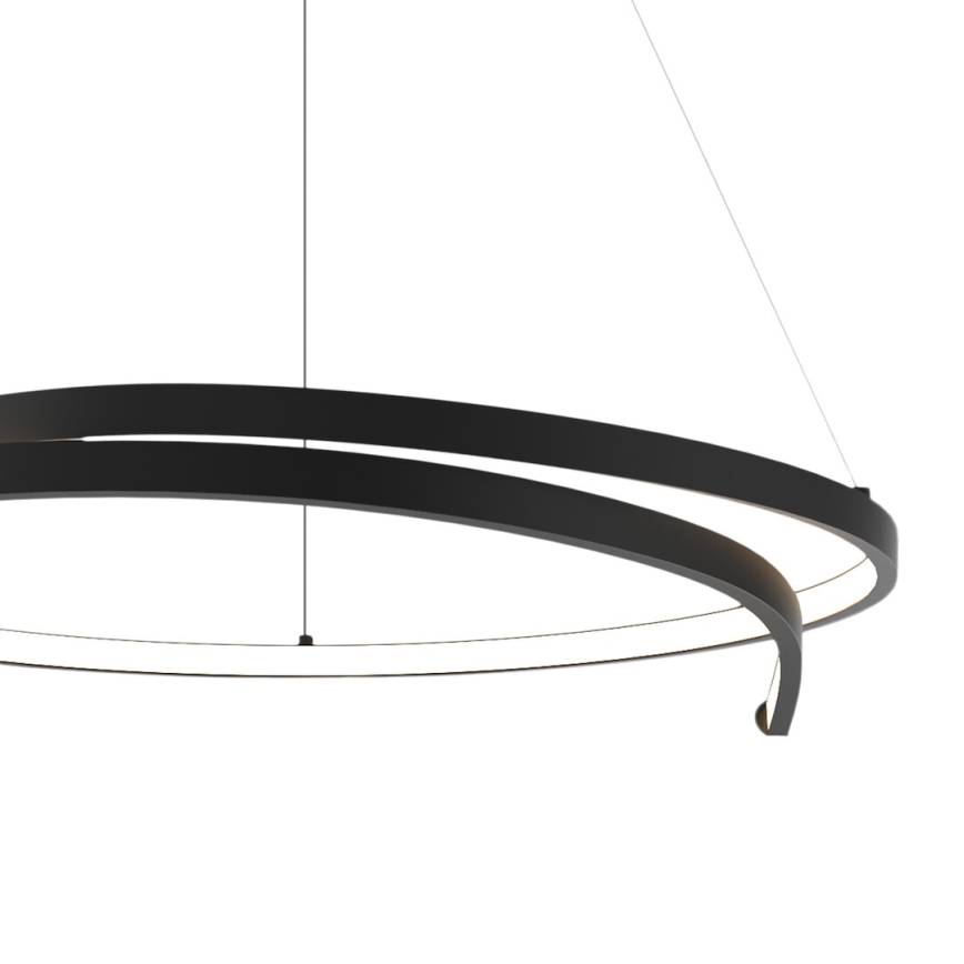 LED Lestenec na vrvici LORENZO LED/35W/230V črna