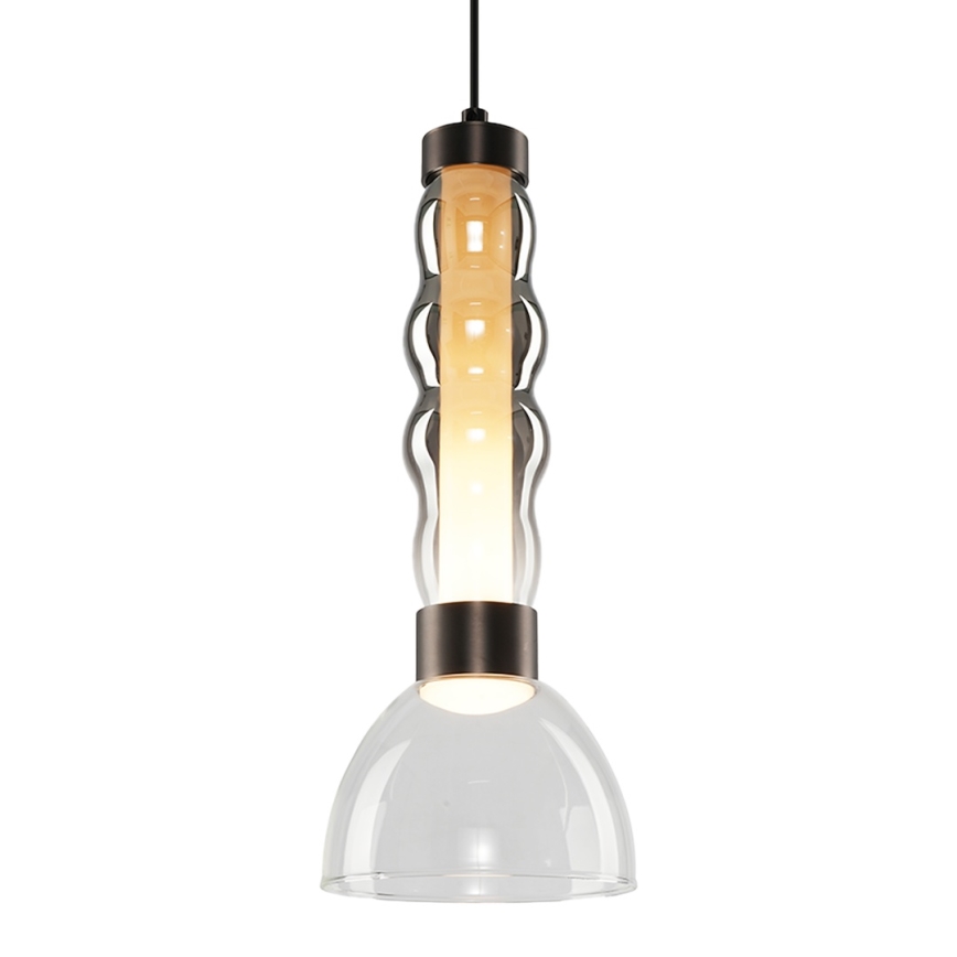 LED Lestenec na vrvici LUCCO LED/13W/230V pr. 15 cm dimna