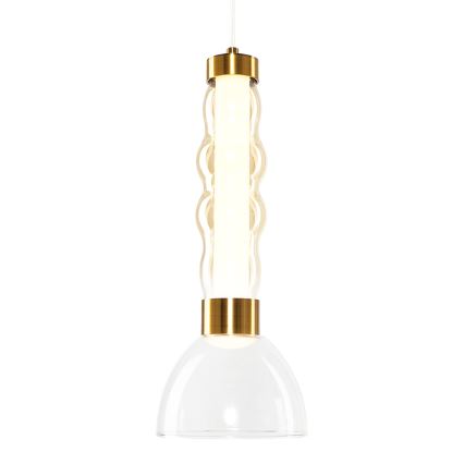 LED Lestenec na vrvici LUCCO LED/13W/230V pr. 15 cm zlata