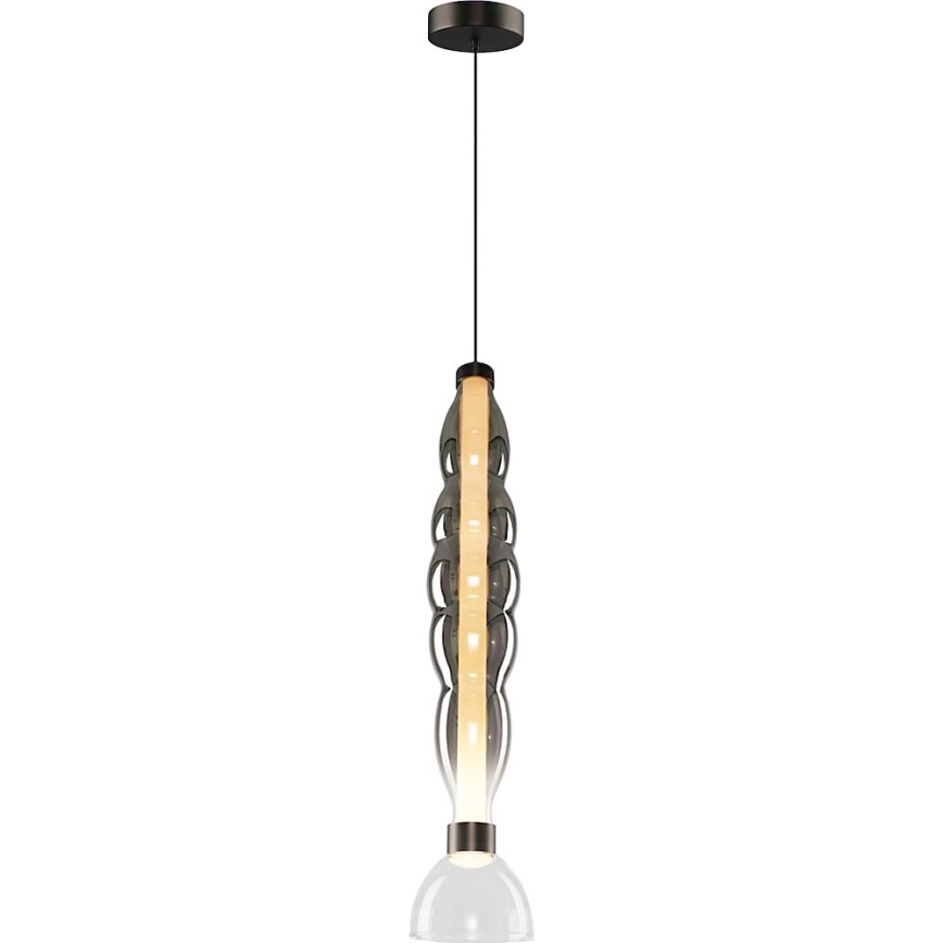 LED Lestenec na vrvici LUCCO LED/18W/230V pr. 15 cm dimna