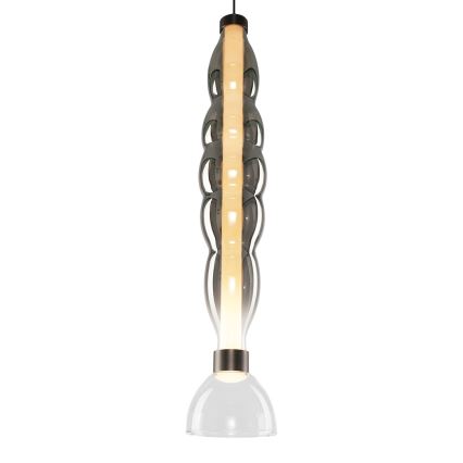 LED Lestenec na vrvici LUCCO LED/18W/230V pr. 15 cm dimna