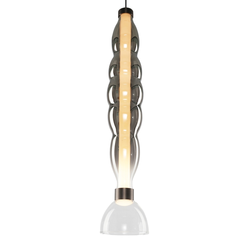 LED Lestenec na vrvici LUCCO LED/18W/230V pr. 15 cm dimna