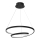 LED Lestenec na vrvici LUCERO LED/48W/230V črna
