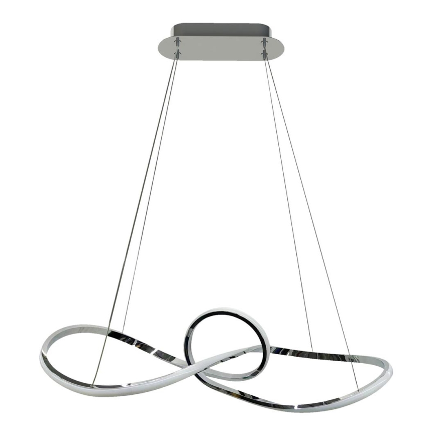 LED Lestenec na vrvici MARCO LED/42W/230V sijajni krom