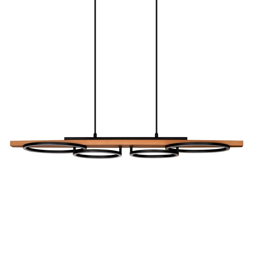 LED lestenec na vrvici MELISA LED/35W/230V borovica