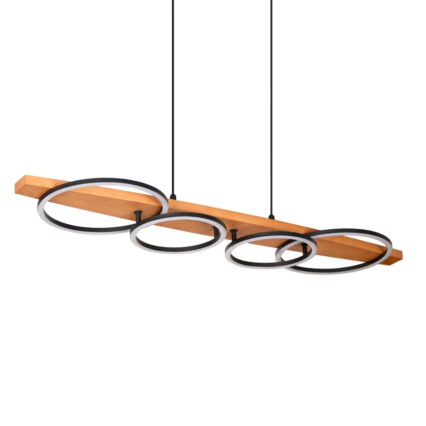 LED lestenec na vrvici MELISA LED/35W/230V borovica