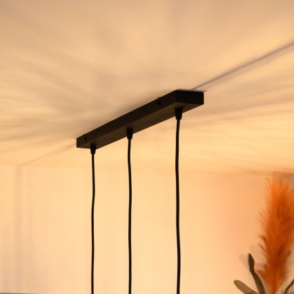 LED Lestenec na vrvici MERCURE 3xE27/15W/230V