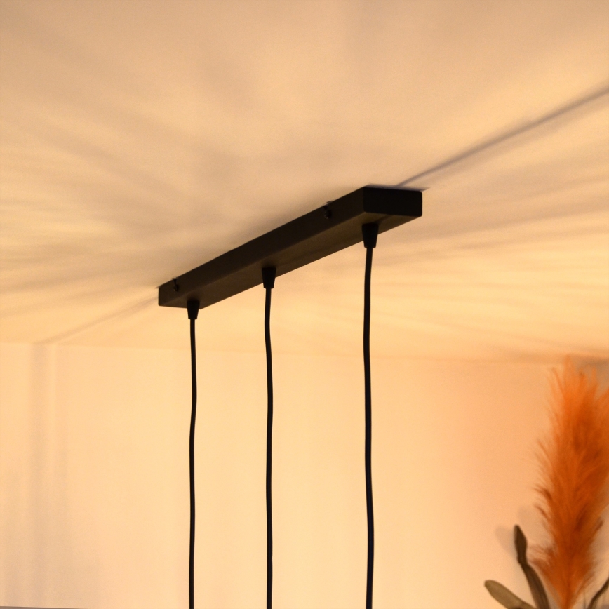 LED Lestenec na vrvici MERCURE 3xE27/15W/230V