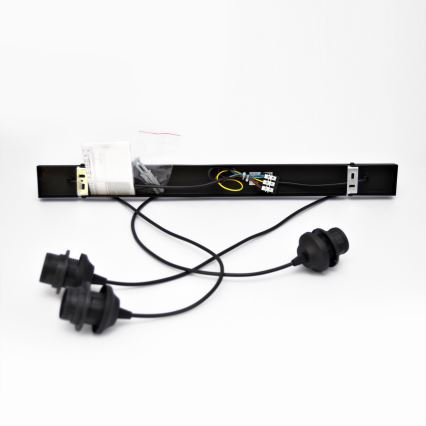 LED Lestenec na vrvici MERCURE 3xE27/15W/230V