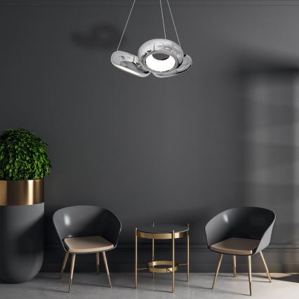 LED Lestenec na vrvici MERCURIO 3xLED/12W/230V