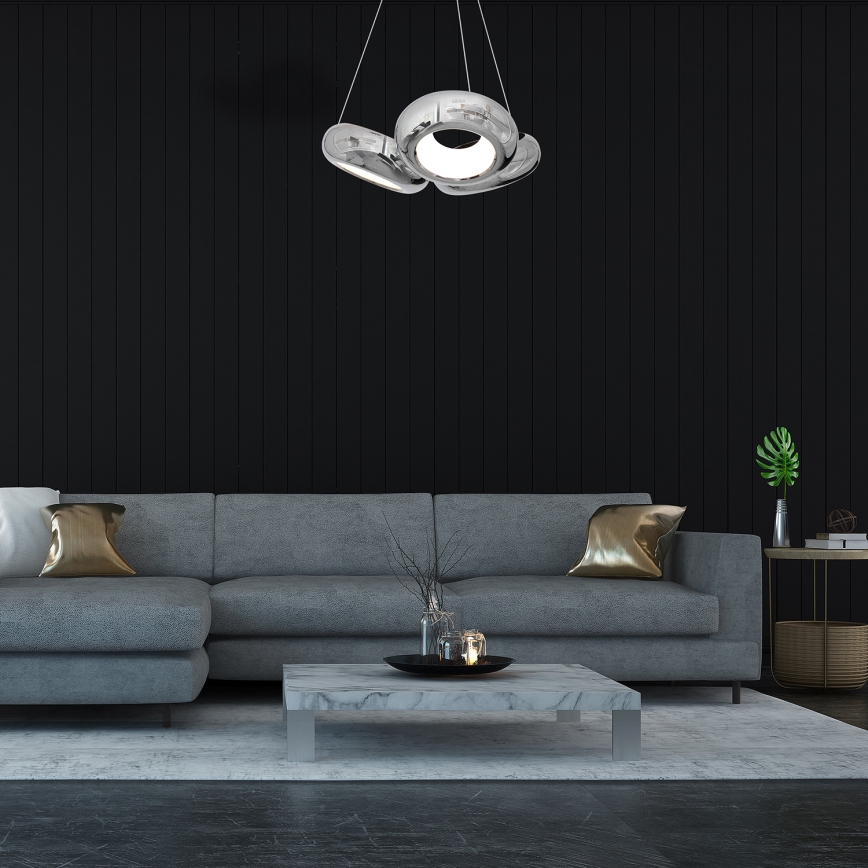 LED Lestenec na vrvici MERCURIO 3xLED/12W/230V