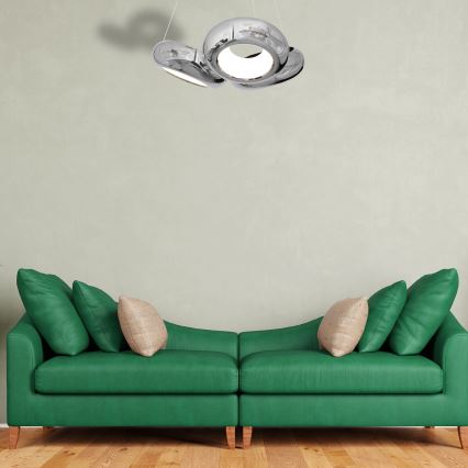 LED Lestenec na vrvici MERCURIO 3xLED/12W/230V