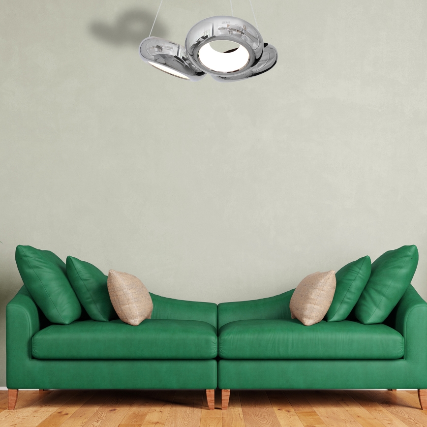 LED Lestenec na vrvici MERCURIO 3xLED/12W/230V