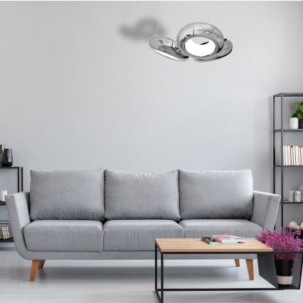 LED Lestenec na vrvici MERCURIO 3xLED/12W/230V