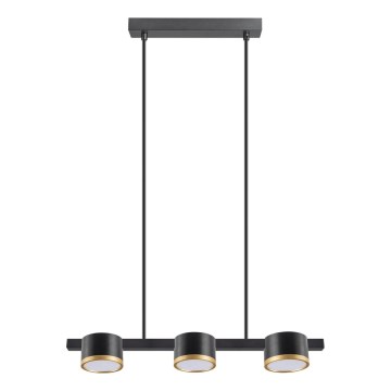 LED Lestenec na vrvici MIRELLA 3xGX53/6W/230V črna