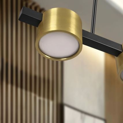 LED Lestenec na vrvici MIRELLA 3xGX53/6W/230V zlata/črna