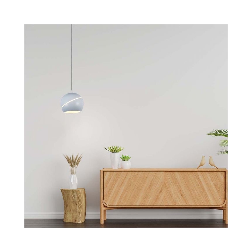 LED Lestenec na vrvici na dotik LED/8,5W/230V 3000K bela