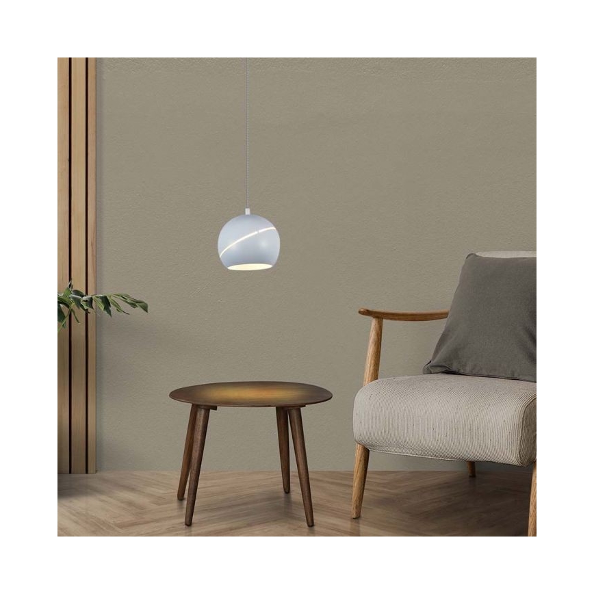 LED Lestenec na vrvici na dotik LED/8,5W/230V 3000K bela