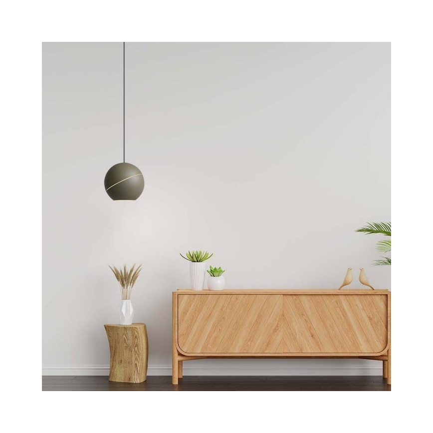 LED Lestenec na vrvici na dotik LED/8,5W/230V 3000K siva