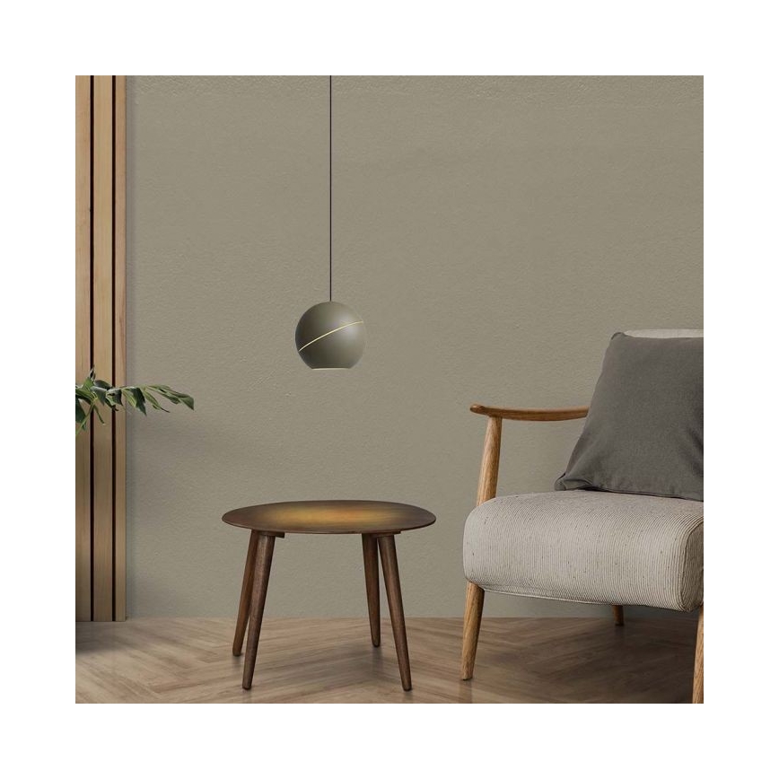 LED Lestenec na vrvici na dotik LED/8,5W/230V 3000K siva