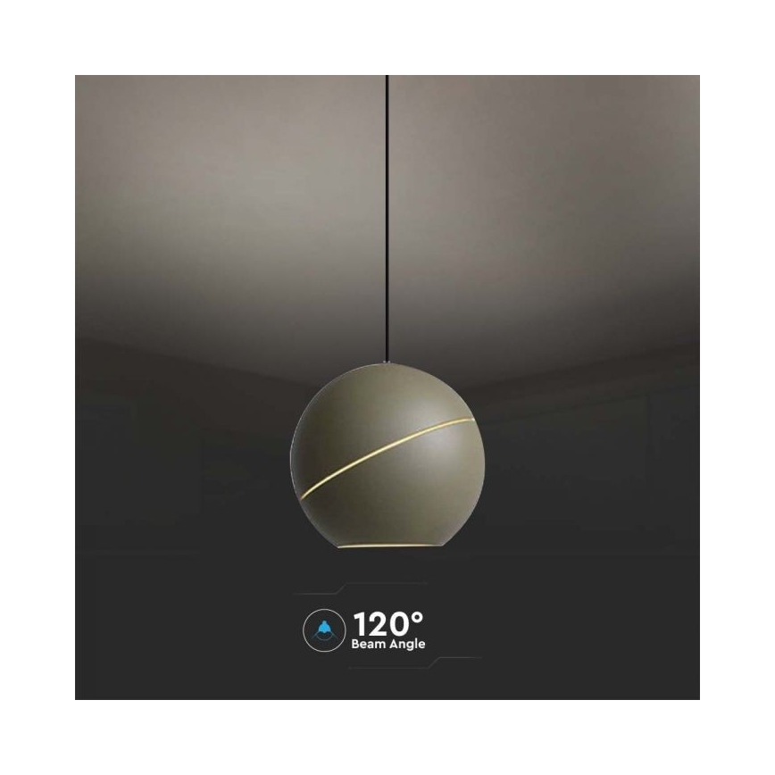 LED Lestenec na vrvici na dotik LED/8,5W/230V 3000K siva