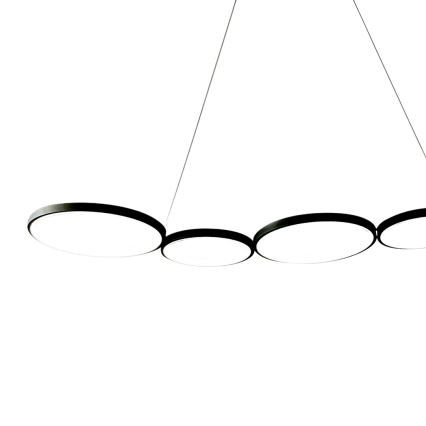 LED Lestenec na vrvici OLYMPIA 5xLED/10W/230V črna