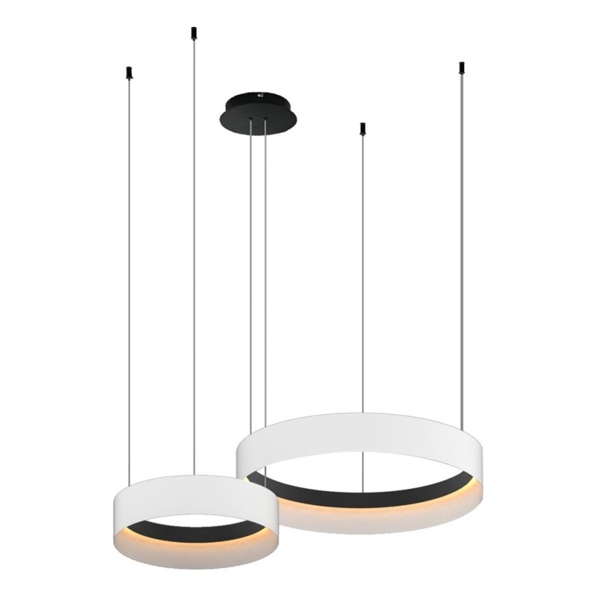 LED Lestenec na vrvici ORBITA LED/72W/230V bela/črna