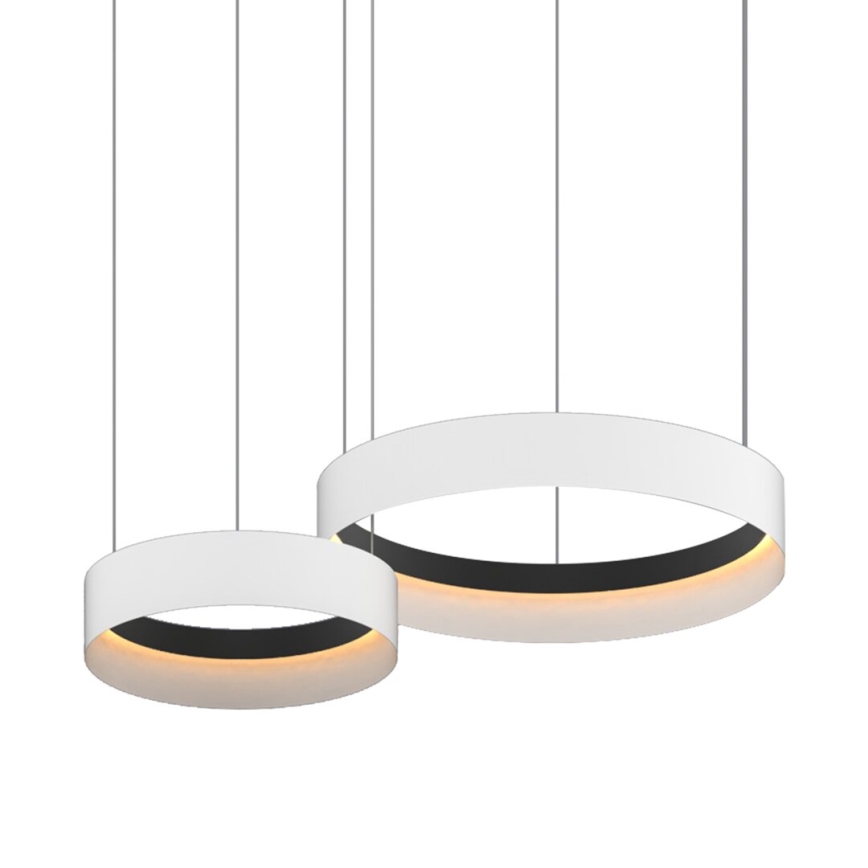 LED Lestenec na vrvici ORBITA LED/72W/230V bela/črna