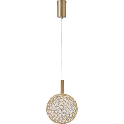 LED Lestenec na vrvici PERFORATO LED/6,3W/230V 3000K zlata pr. 20 cm