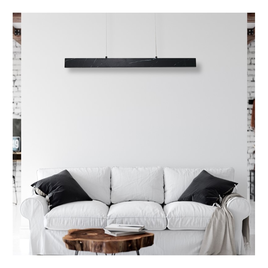 LED Lestenec na vrvici PIERCE LED/18W/230V črn