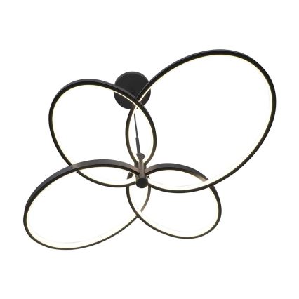 LED lestenec na vrvici RIBBON LED/37W/230V 4000K črna