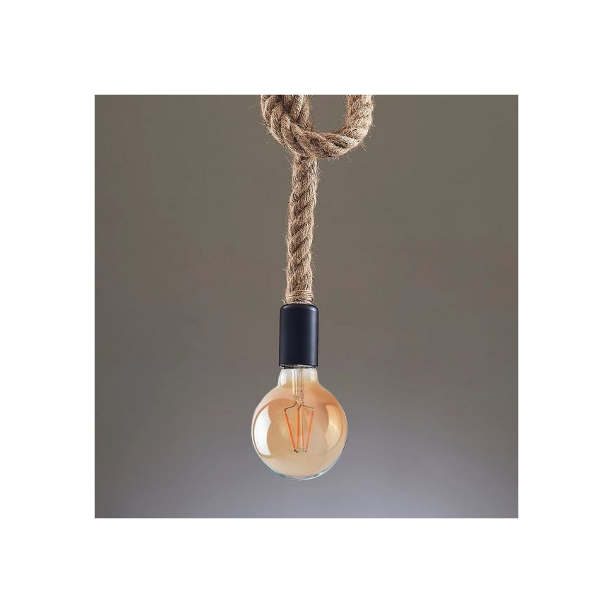 LED Lestenec na vrvici ROPE 1xE27/8W/230V