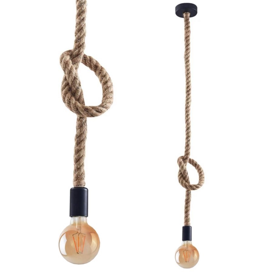LED Lestenec na vrvici ROPE 1xE27/8W/230V