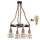 LED Lestenec na vrvici ROPE ALEGRA 4xE27/10W/230V