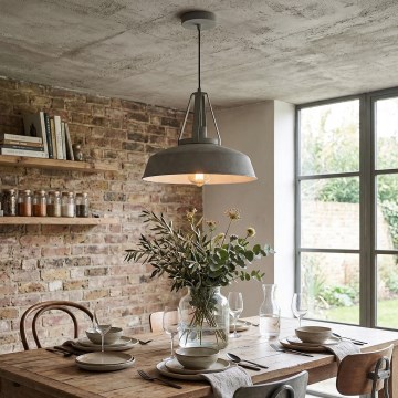 LED lestenec na vrvici RYAN 1xE27/60W/230V siva