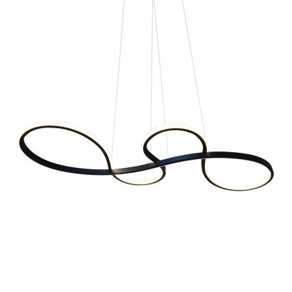 LED Lestenec na vrvici SALSA LED/38W/230V 4000K črna