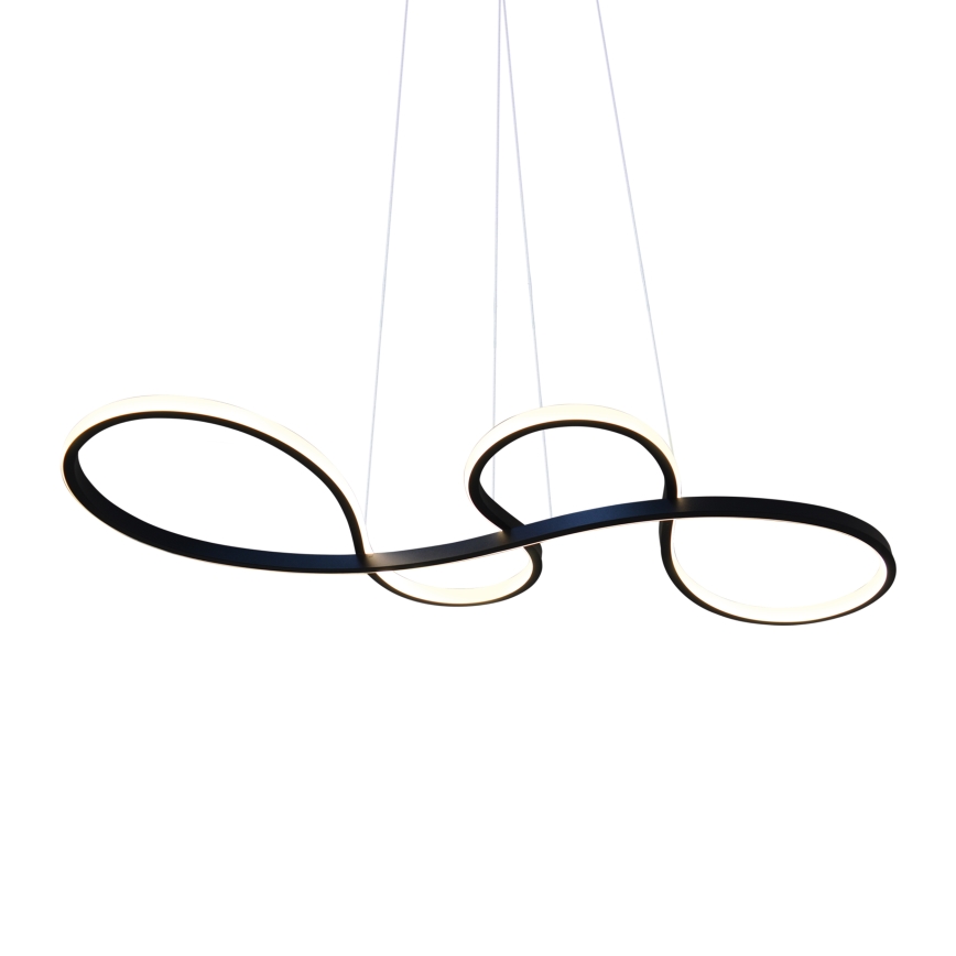 LED Lestenec na vrvici SALSA LED/38W/230V 4000K črna