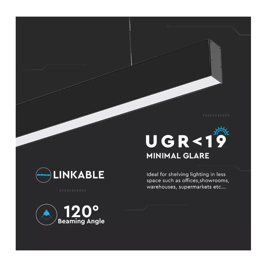 LED Lestenec na vrvici SAMSUNG CHIP LED/40W/230V 3000K/4000K/6400K