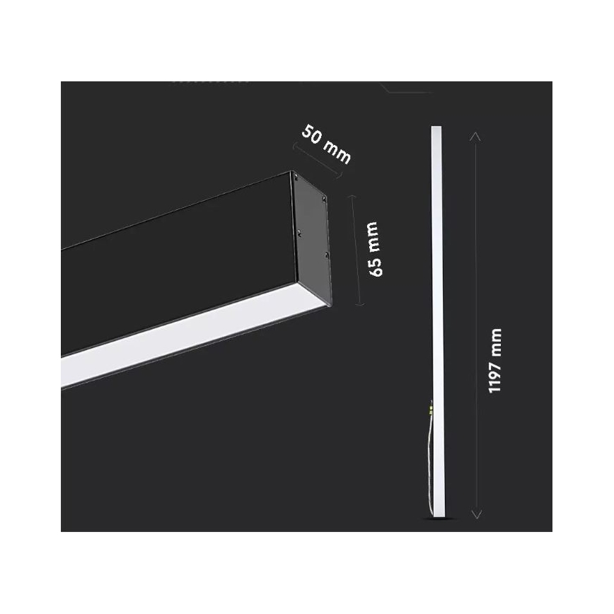 LED Lestenec na vrvici SAMSUNG CHIP LED/40W/230V 3000K/4000K/6400K